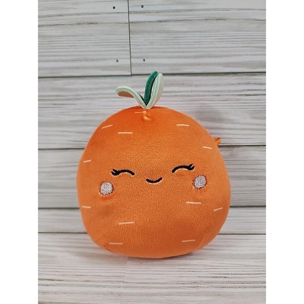 Squishmallow Kellytoy Caroleena Orange Carrot Vegetable Squad Easter Plush 5"